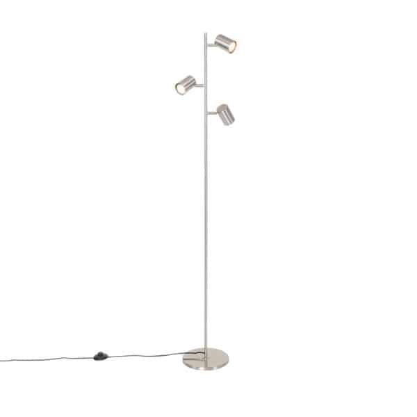 Moderne Stehlampe Stahl 3-Licht - Jeana